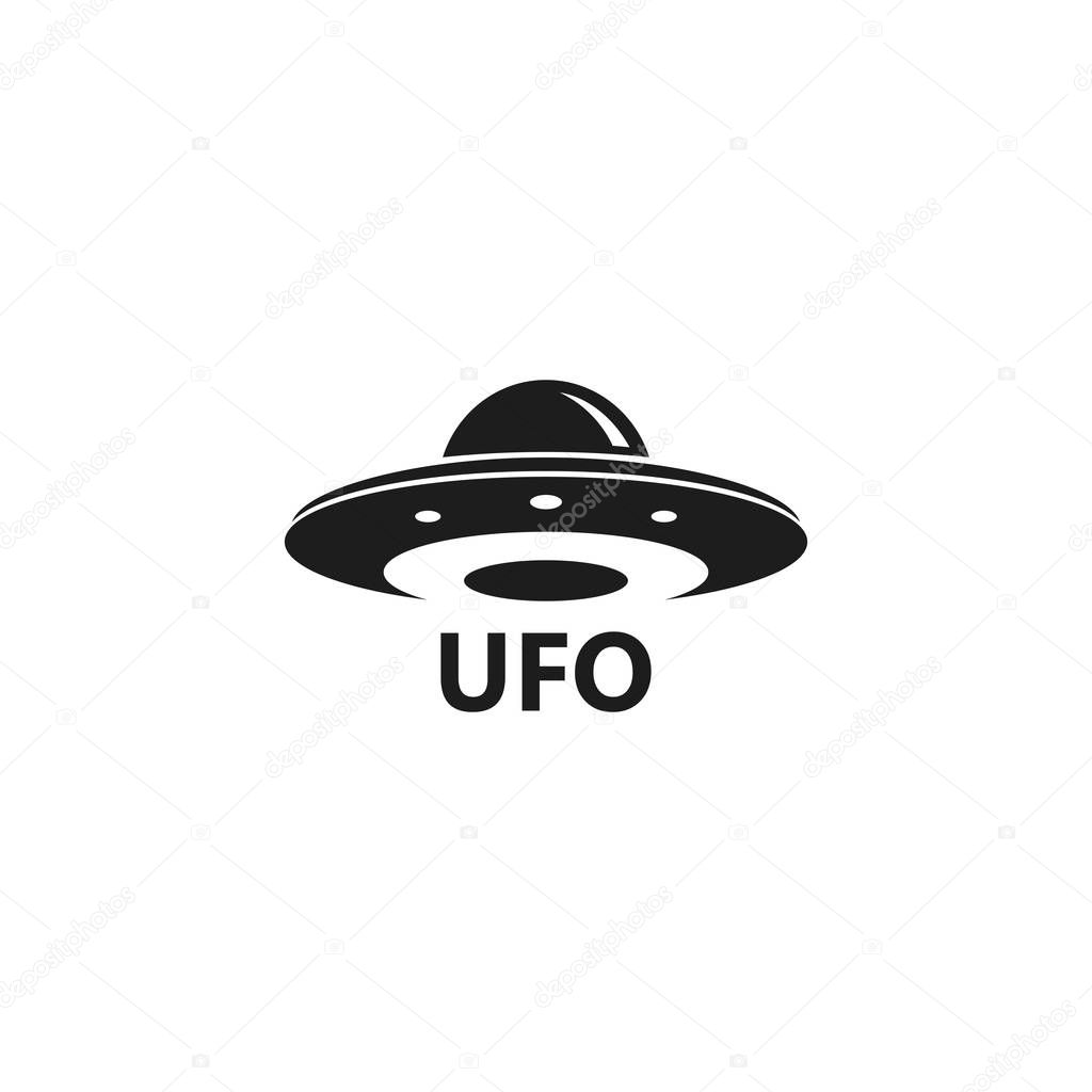 UFO vector logo template illustration 