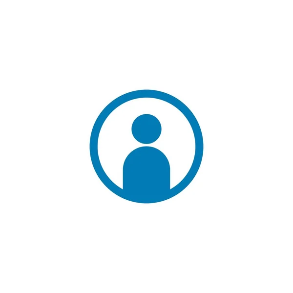 Vettore logo di contatto persone — Vettoriale Stock