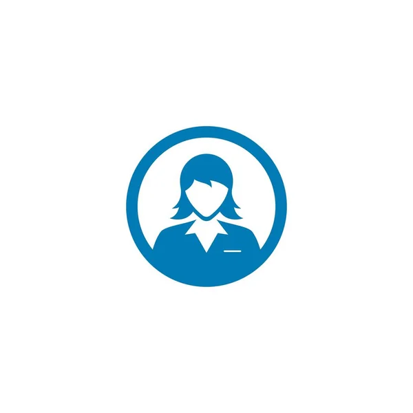 Persone contatto, servizio clienti o icona del logo del call center — Vettoriale Stock