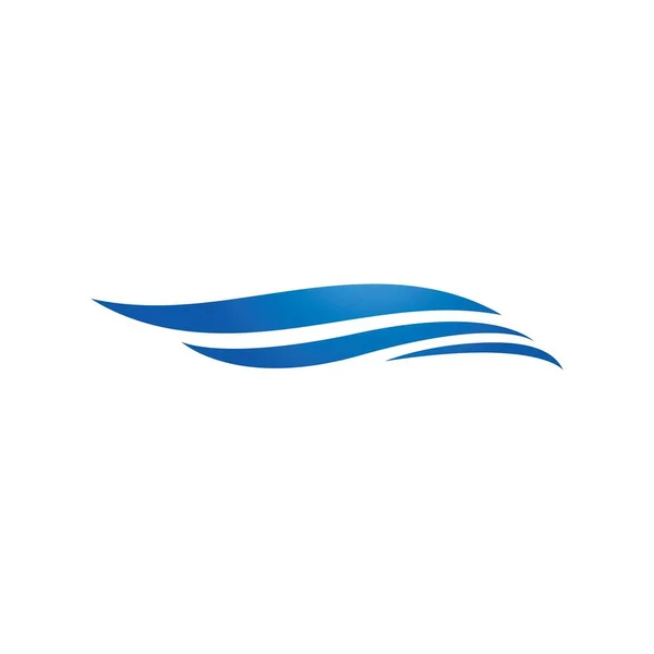 Πρότυπο λογότυπου κύματος νερού. διάνυσμα εικονίδιο εικόνα — Διανυσματικό Αρχείο