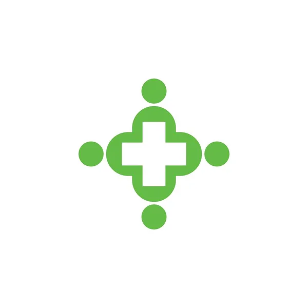 Salud de las personas logo vector icono ilustración — Vector de stock