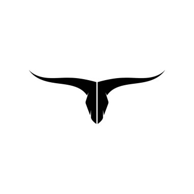 Boğa başlı logo vektör illüstrasyonu 