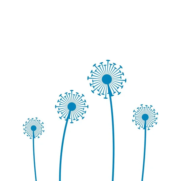 Illustration of concept dandelion. Vector 