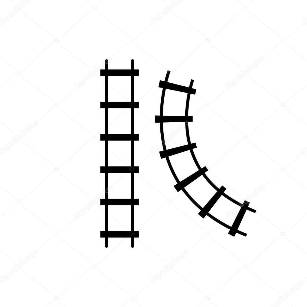 Set of railway icon illustration 