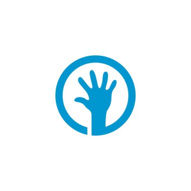 Çocuklar logo birliği vektör illüstrasyonunu önemser
