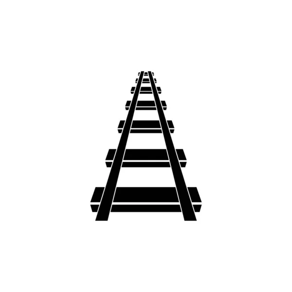 Logo ferroviario, illustrazione icona vettoriale — Vettoriale Stock