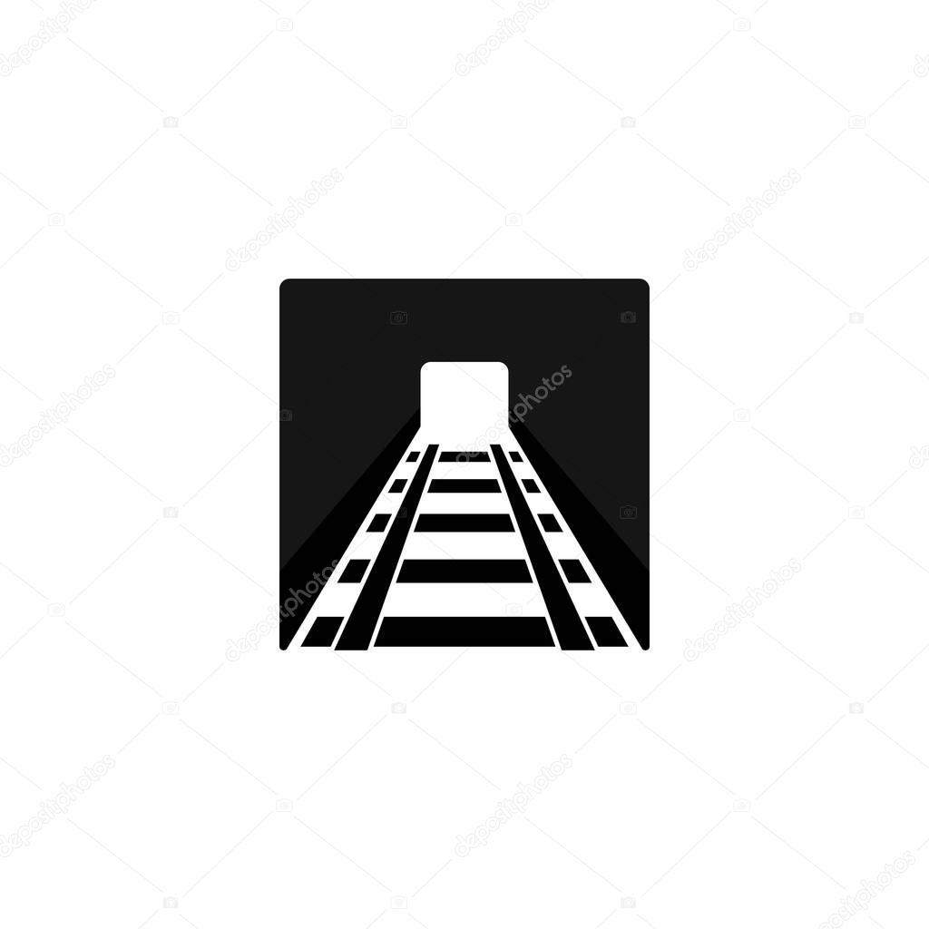 Railway logo , vector icon illustration design