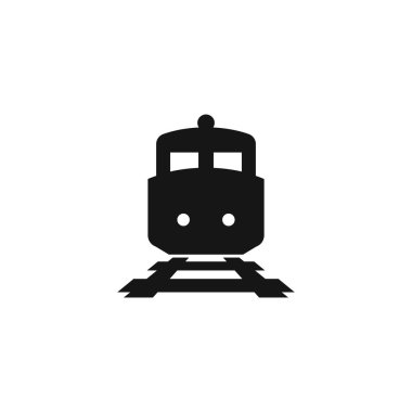 Tren logosu konsepti resimleme 