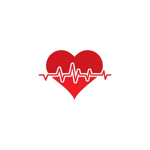 Heartbeat Cardiogram Icon Vector illustration — Stock Vector