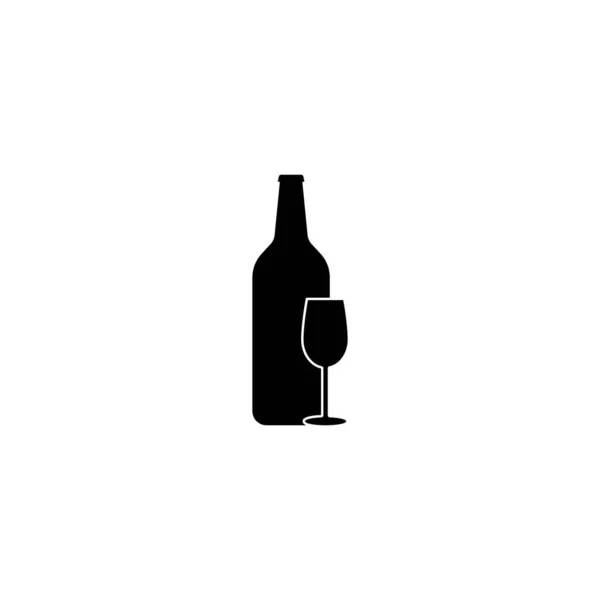 瓶子和玻璃标识矢量图标说明 — 图库矢量图片