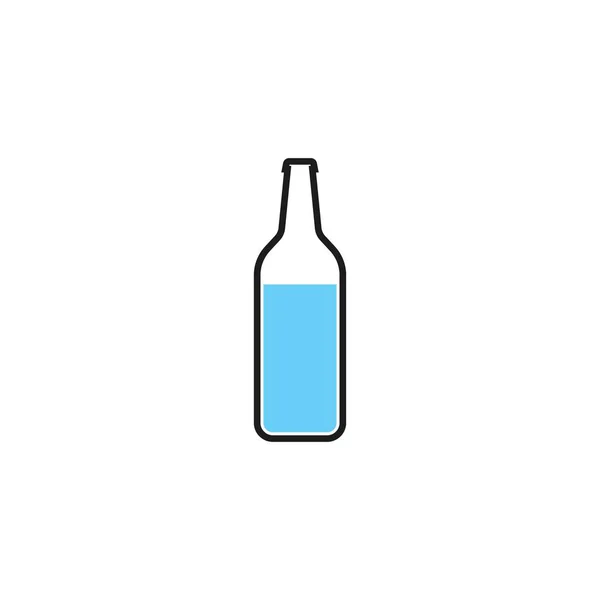 Botella logo vector icono ilustración — Archivo Imágenes Vectoriales