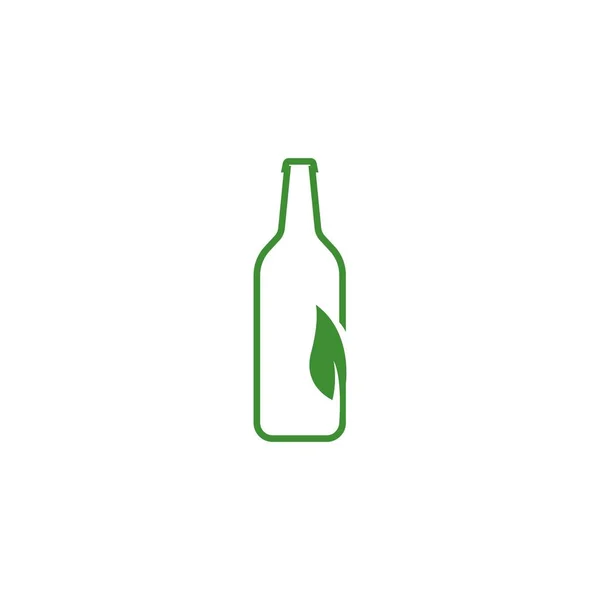Bottle logo vector icon illustration — Stock Vector