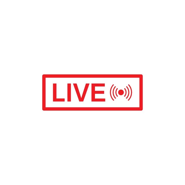 Vector set of live streaming icon multimedia logo — 스톡 벡터