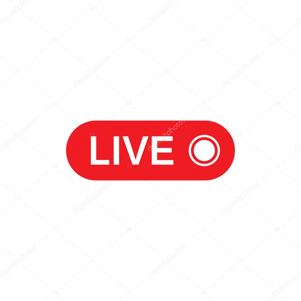 vector set of live streaming icon multimedia logo 