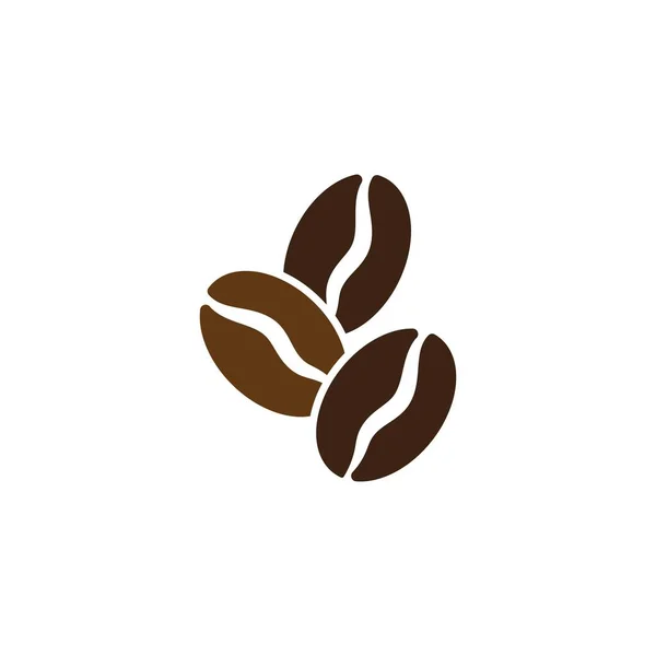 Vector coffee beans template vector icon illustration — Stock Vector