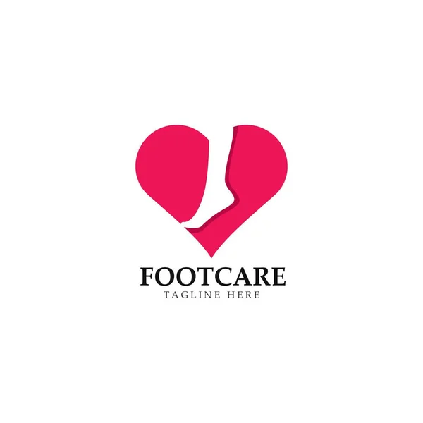 Design der Fußpflege-Logo-Vorlage — Stockvektor