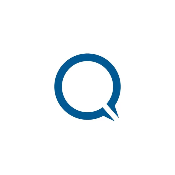 Q Letter logo şablon vektörü — Stok Vektör