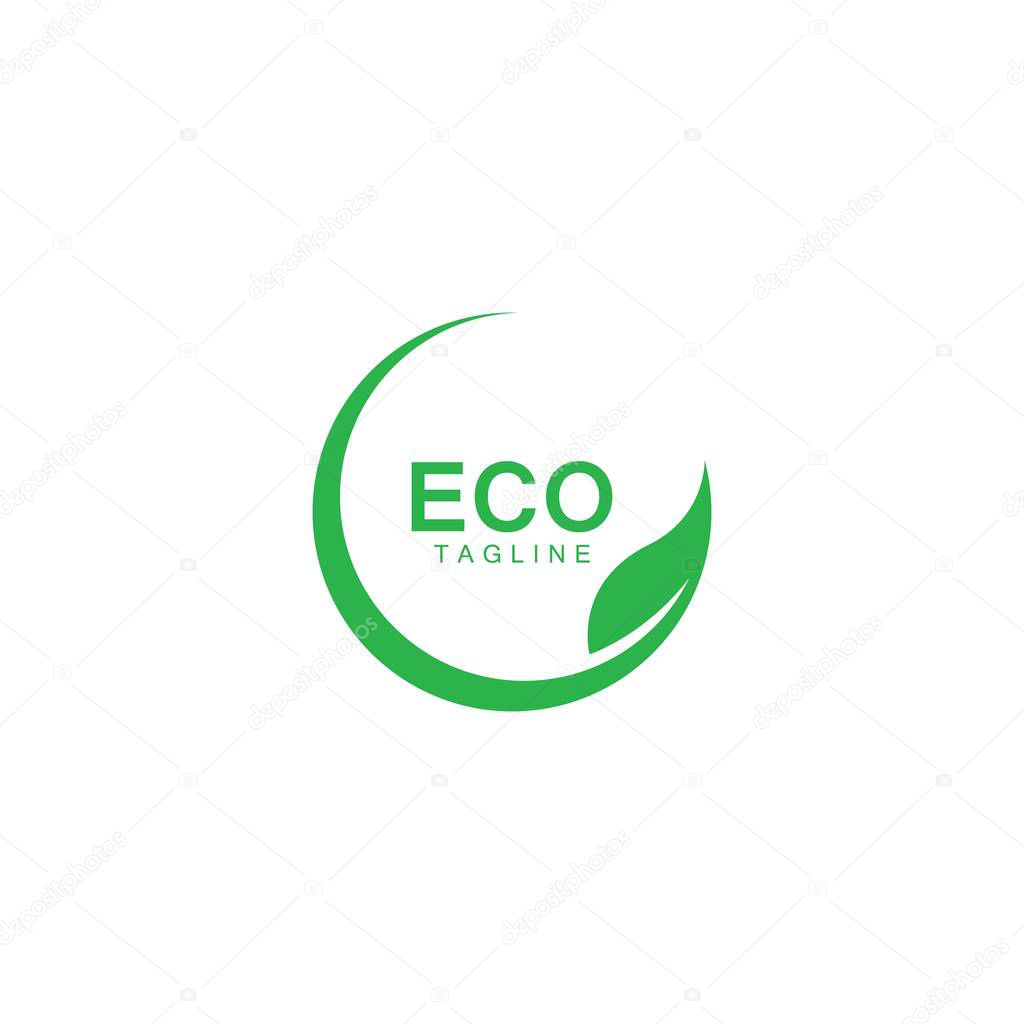Eco Tree Leaf Logo Template design