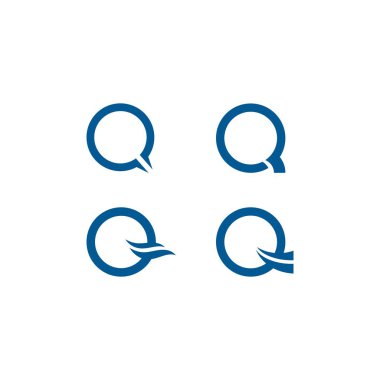 Q Letter logo şablon vektörü 