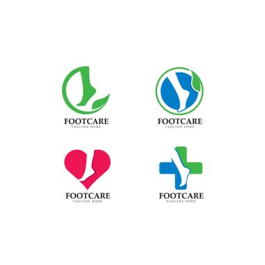 Ayak bakım logosu şablon tasarımı 