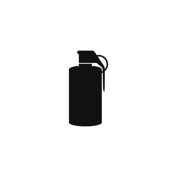 Imagem do ícone do vetor do logotipo da granada de fumaça — Vetor de Stock