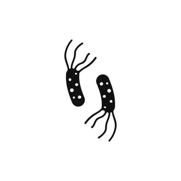 Bacteria vector symbol logo icon — Stok Vektör