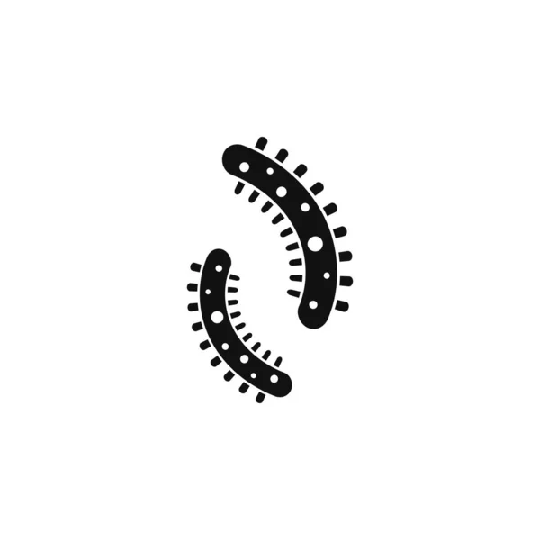 Bacteria vector symbol logo icon — Stok Vektör