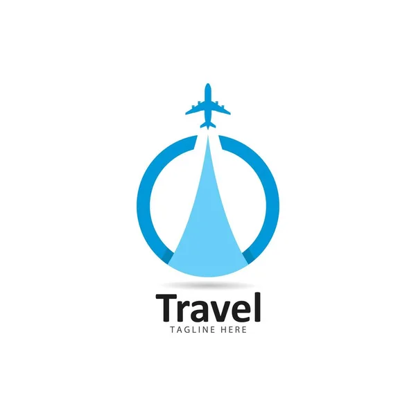 Ikona wektora logo podróży szablon — Wektor stockowy