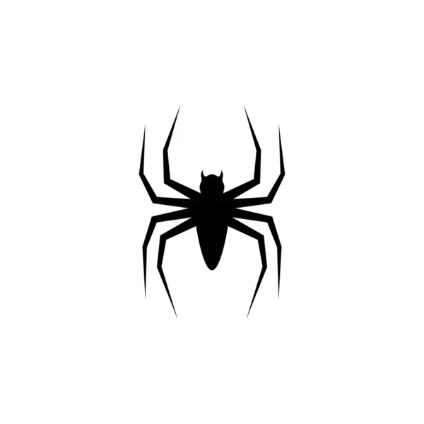 Black Spider logo template vector icon illustration — Stock Vector