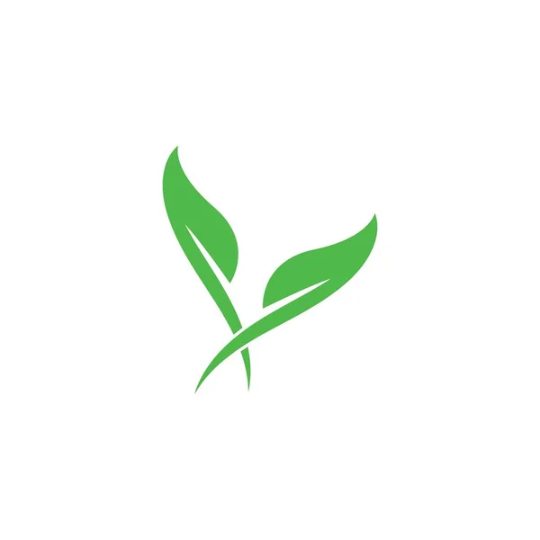 Λογότυπα του διανύσματος του στοιχείου φύση οικολογία πράσινο φύλλο — Διανυσματικό Αρχείο