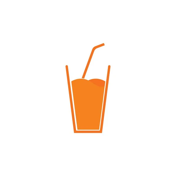 Orangensaft Logo Symbol Vektor Vorlage Design — Stockvektor