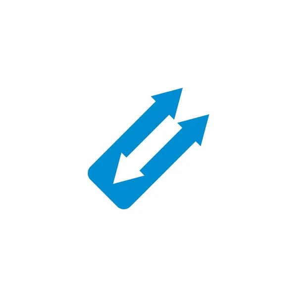 Icono Ilustración Vector Flechas Logo Diseño Plantilla — Vector de stock