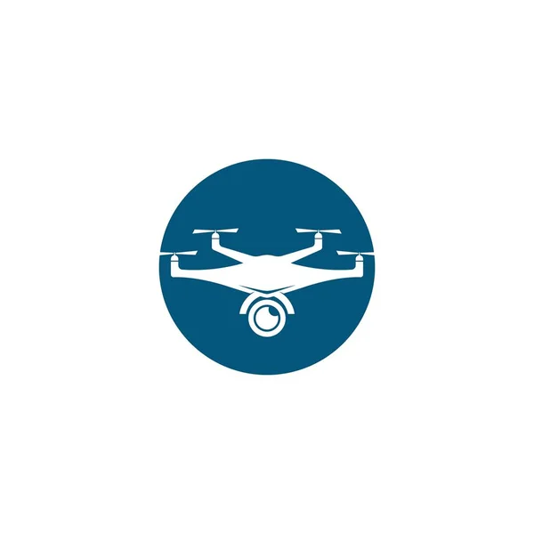 Шаблон Векторного Логотипа Дрона — стоковый вектор