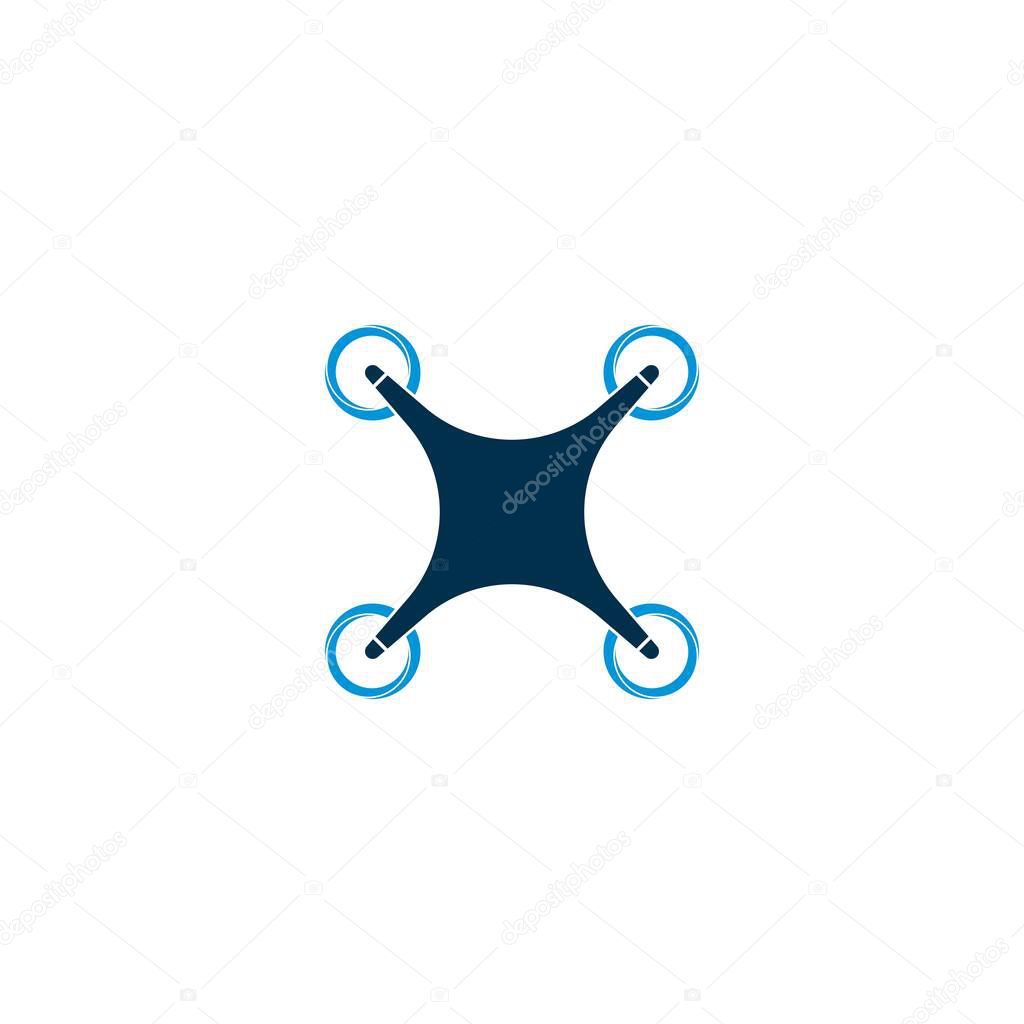 Drone logo vector icon design template