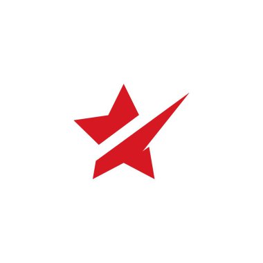 Yıldız Logosu Şablonu vektör illüstrasyon tasarımı