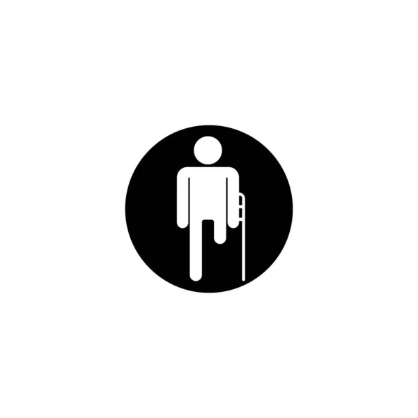 Πρότυπο Διανυσματικού Εικονιδίου Λογότυπο Για Άτομα Αναπηρία — Διανυσματικό Αρχείο