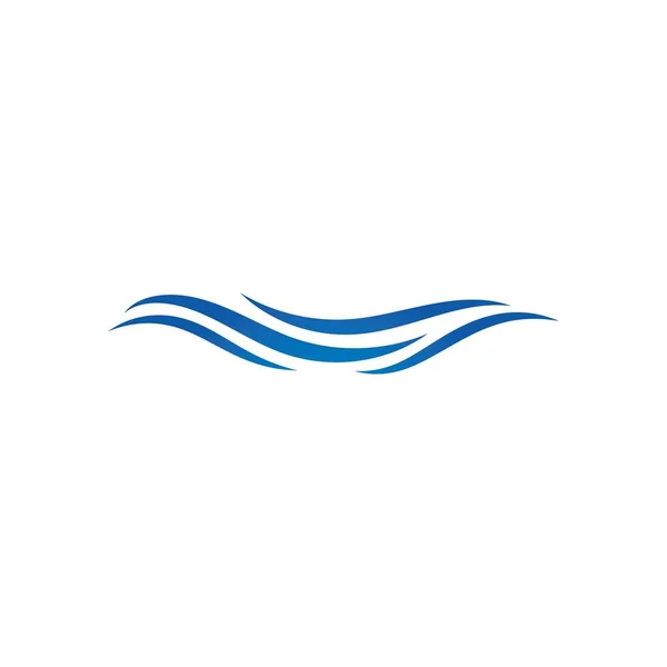 Wasserwelle Logo Vorlage Vektor Icon Illustration Design — Stockvektor