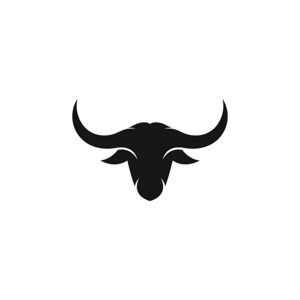 Toro Testa Logo Vettoriale Icona Illustrazione Design — Vettoriale Stock