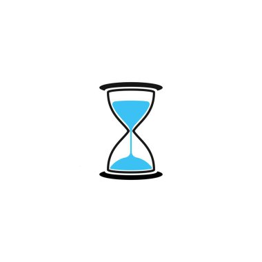 Kum Saati logo vektör resimleme tasarımı