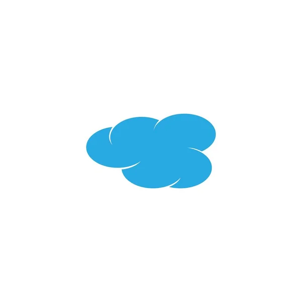 Blue Cloud Logo Vector Pictogram Ontwerp Sjabloon — Stockvector