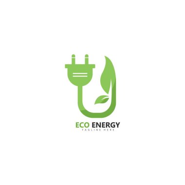 Eko enerji logo şablon vektör simge illüstrasyon tasarım 