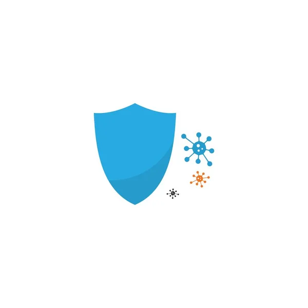 Ochrona Przed Projektowaniem Wektora Logo Wirusa — Wektor stockowy