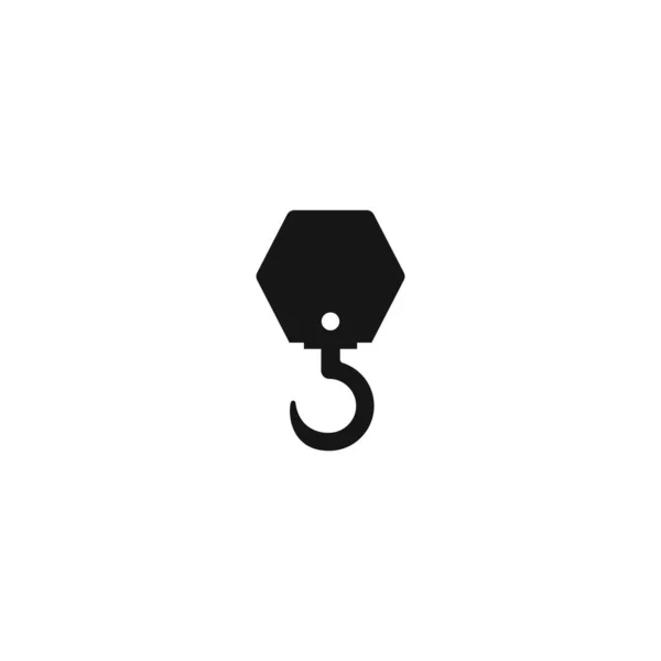 Crane Hook Icon Vector Template Design — 스톡 벡터