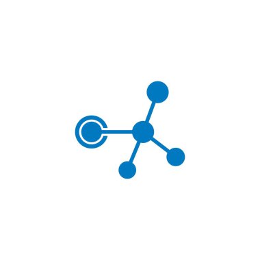 Molekül logo vektör illüstrasyon tasarımı 