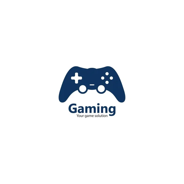 Joystick Logo Gaming Vector Icon Illustration Design — Stock Vector