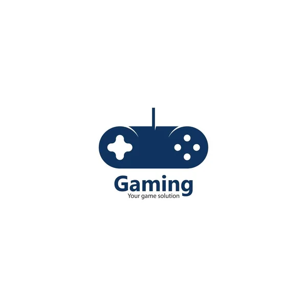 Joystick Logo Voor Gaming Vector Pictogram Illustratie Ontwerp — Stockvector