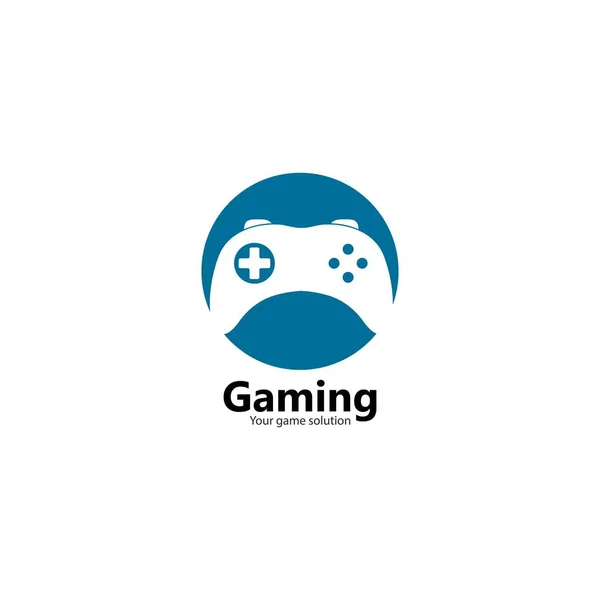 Joystick Logo Voor Gaming Vector Pictogram Illustratie Ontwerp — Stockvector