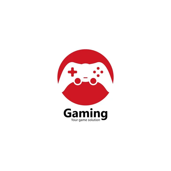 Joystick Logo Voor Gaming Vector Pictogram Illustratie Ontwerp — Stockvector
