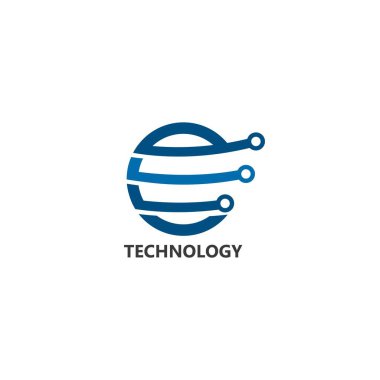 Vektör Logo Teknolojisi konsept çizim tasarımı 