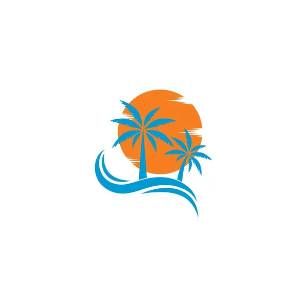 Концепція Логотипу Літніх Подорожей Векторний Дизайн Шаблону — стоковий вектор